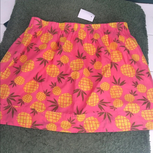 NWT J CREW PINEAPPLE COTTON MINI SKIRT - Picture 4 of 5